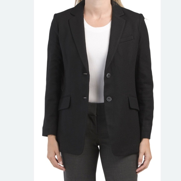 Rag & Bone Black Charles Wool Blazer Suit Jacket Womens 8 or 12 NEW - Picture 2 of 14
